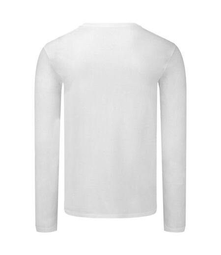 Mens Iconic 150 Long-sleeved T-shirt White Fruit Of The Loom