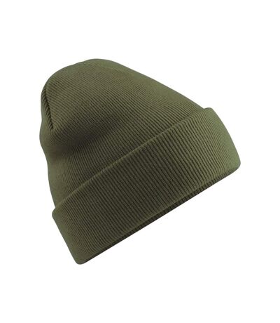 Beechfield Soft Feel Knitted Winter Hat (Moss Green) - UTRW210