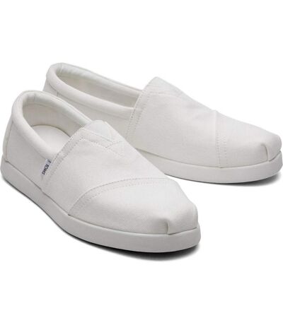 Toms Mens Alpargata Forward Loafers (White) - UTFS10731