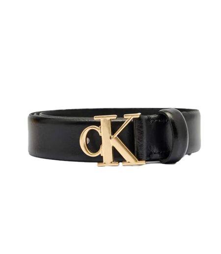 Ceinture noire femme calvin klein jeans buckle
