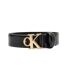 Ceinture noire femme calvin klein jeans buckle-1