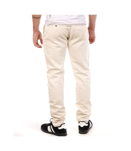 Pantalon toile beige homme freeman t. porter gino