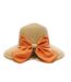 Chapeau de paille orange femme via lorenzo bohème-3