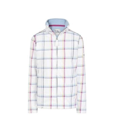 Sweat Motif/style À Carreaux Femme Blanc Rose Bleu Lazy Jacks