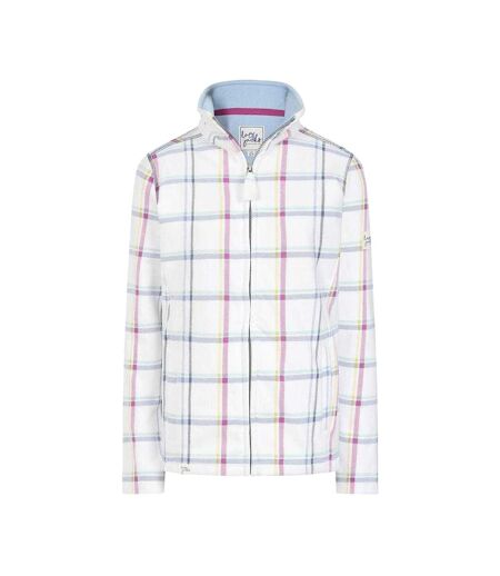 Sweat Motif/style À Carreaux Femme Blanc Rose Bleu Lazy Jacks