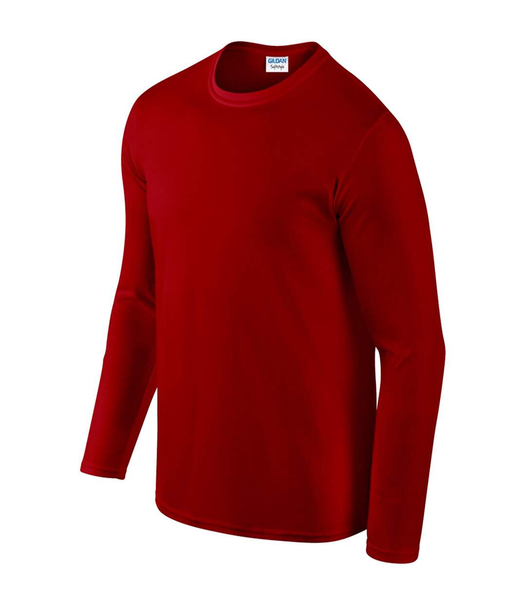 Lot de 5  t-shirts manches longues hommes rouge Gildan