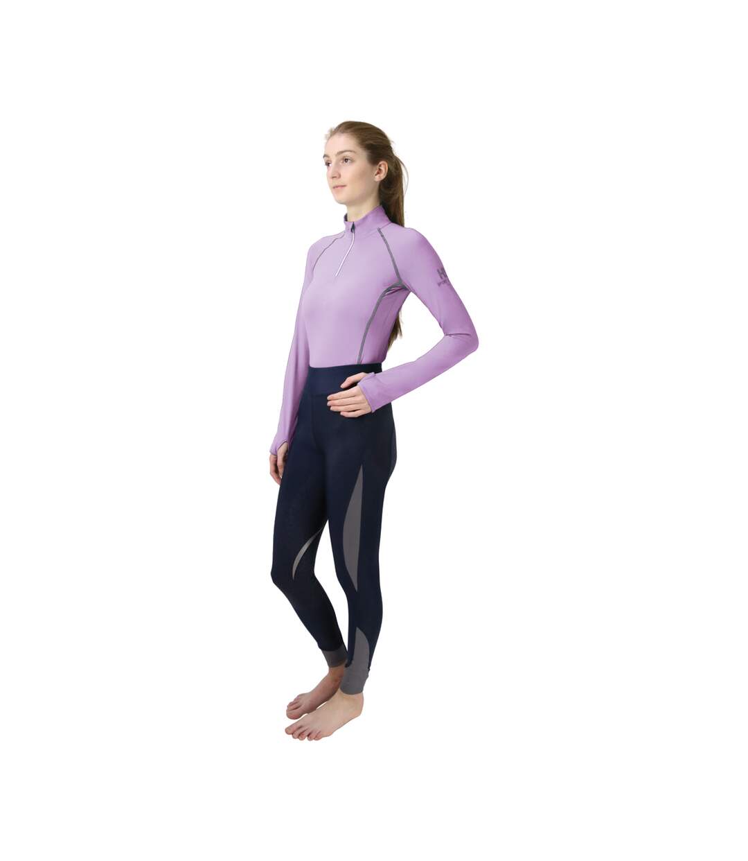 Haut thermique femme lilas Hy Sport Active-1