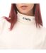 Womens/ladies Ctnmb Cropped Roll Neck T-shirt White Black Heron Preston-1