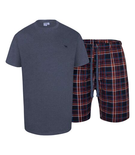 Ensemble de pyjama court d555 stansted homme denim chiné Duke
