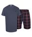 Ensemble de pyjama court d555 stansted homme denim chiné Duke-1