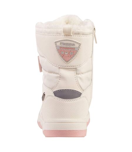 Childrens/kids Alido Ii Tex Snow Boots White Beige Kappa