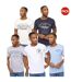 Pack of 5  Mens collegetheme assorted designs t-shirt  multicoloured Crosshatch-1