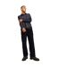 Mens Corduroy Straight Leg Trousers Black Jack And Jones-1