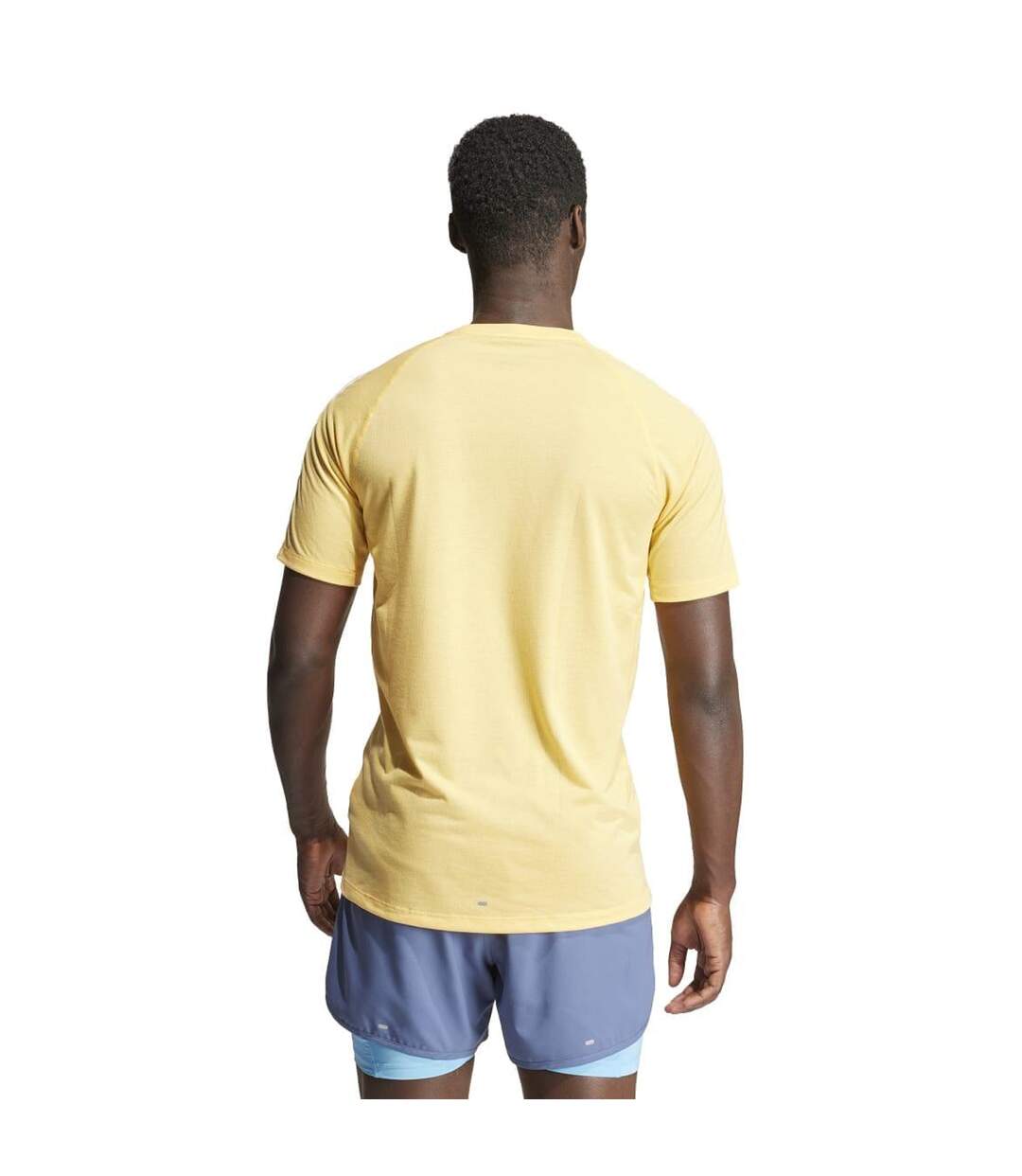 Mens Own The Run Stripe T-shirt Semi Spark Adidas-2