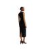 Robe mi-longue manches longues florency femme noir / blanc / beige Boss-2