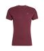 Mens Cali Jersey Crew Neck Raglan T-shirt Dark Red Adidas-2