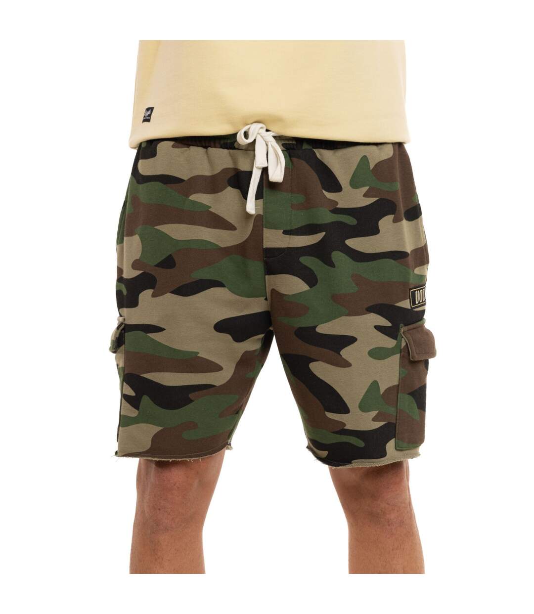 Bermuda cargo homme en french terry acid wash Vlad Vondutch-1