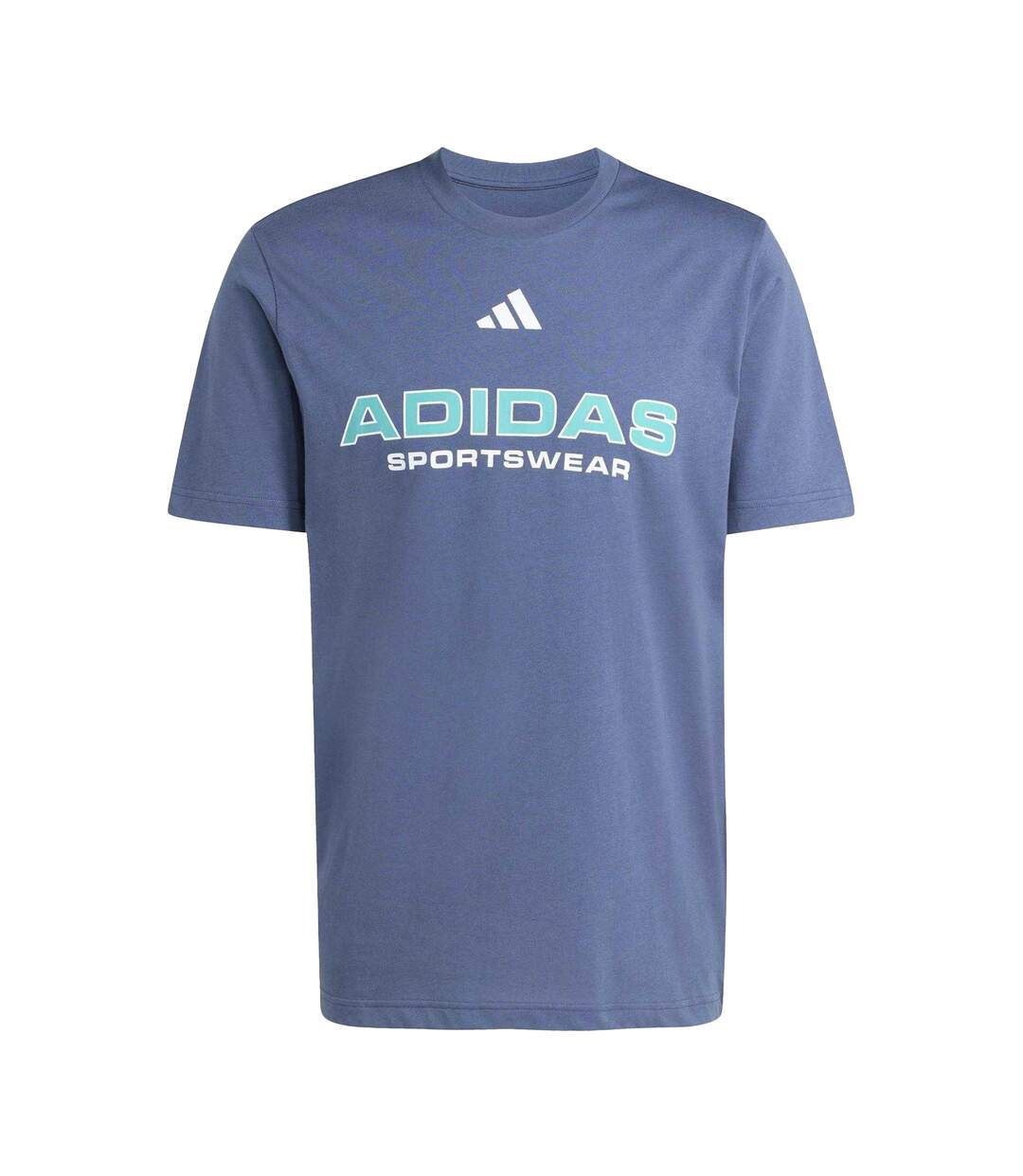 T-shirt Motif/style Logo Homme Bleu Marine Bleu Sarcelle Adidas-2