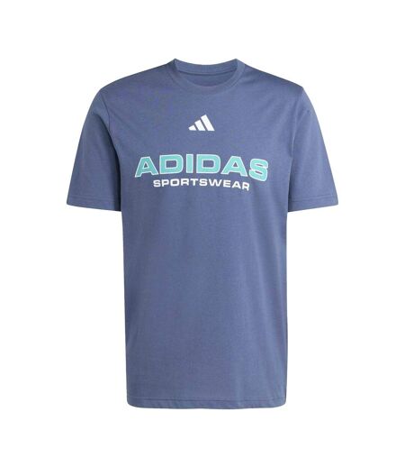 T-shirt Motif/style Logo Homme Bleu Marine Bleu Sarcelle Adidas