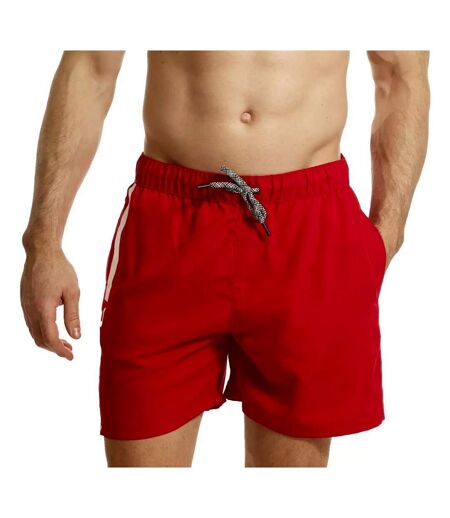 Short de bain pour hommes rouge/blanc RIPT Essentials