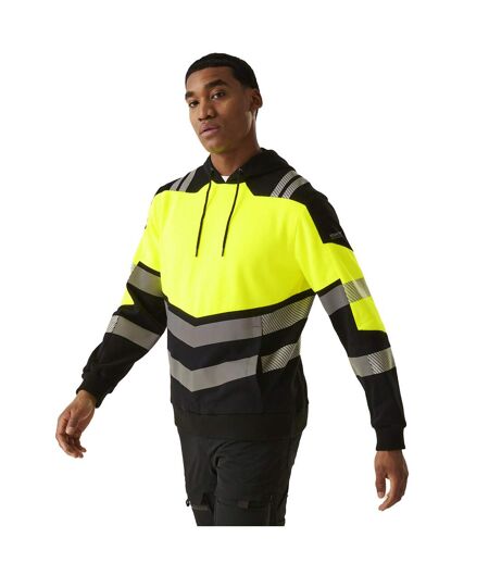 Sweat À Capuche X-pro Class Adulte Noir Jaune Regatta Professional