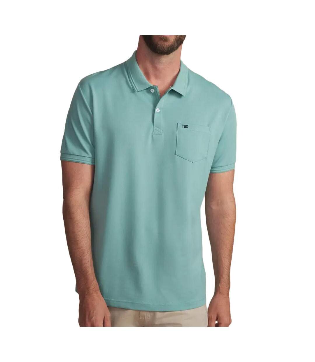 Polo vert homme tbs timaopol-1
