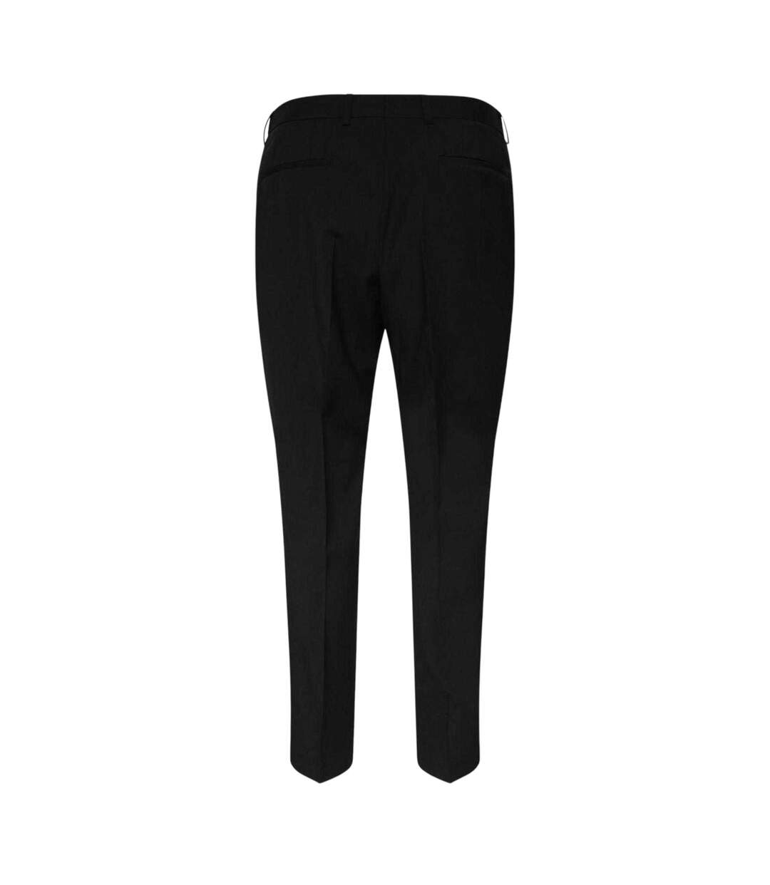 Mens H-genius Virgin Wool Slim Trousers Black Hugo Boss-2