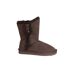 Eastern Counties Leather Womens/Ladies Lacey Sheepskin Button Boots (Chocolate) - UTEL217