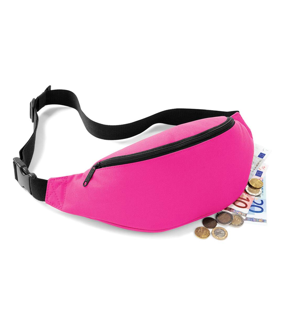 Adjustable belt bag 2.5 litres fuchsia Bagbase-3