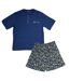 Ensemble De Pyjama Court Homme Bleu Keanu-2
