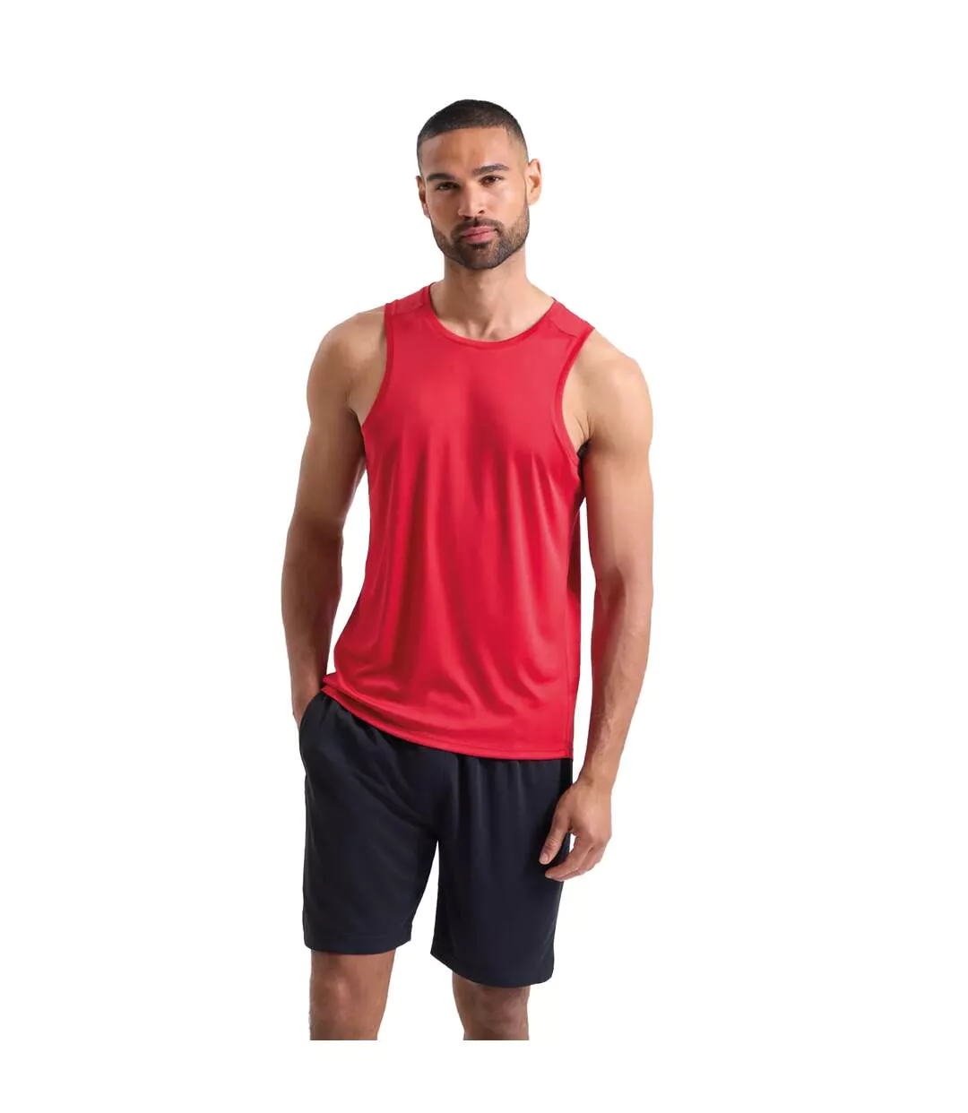 Débardeur Ion-charge Homme Rouge Feu TriDri-4