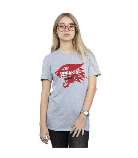 Disney Femmes/Les femmes High School Musical The Musical Breaking Rules T-Shirt Boyfriend en coton (Gris sportif) - UTBI28195