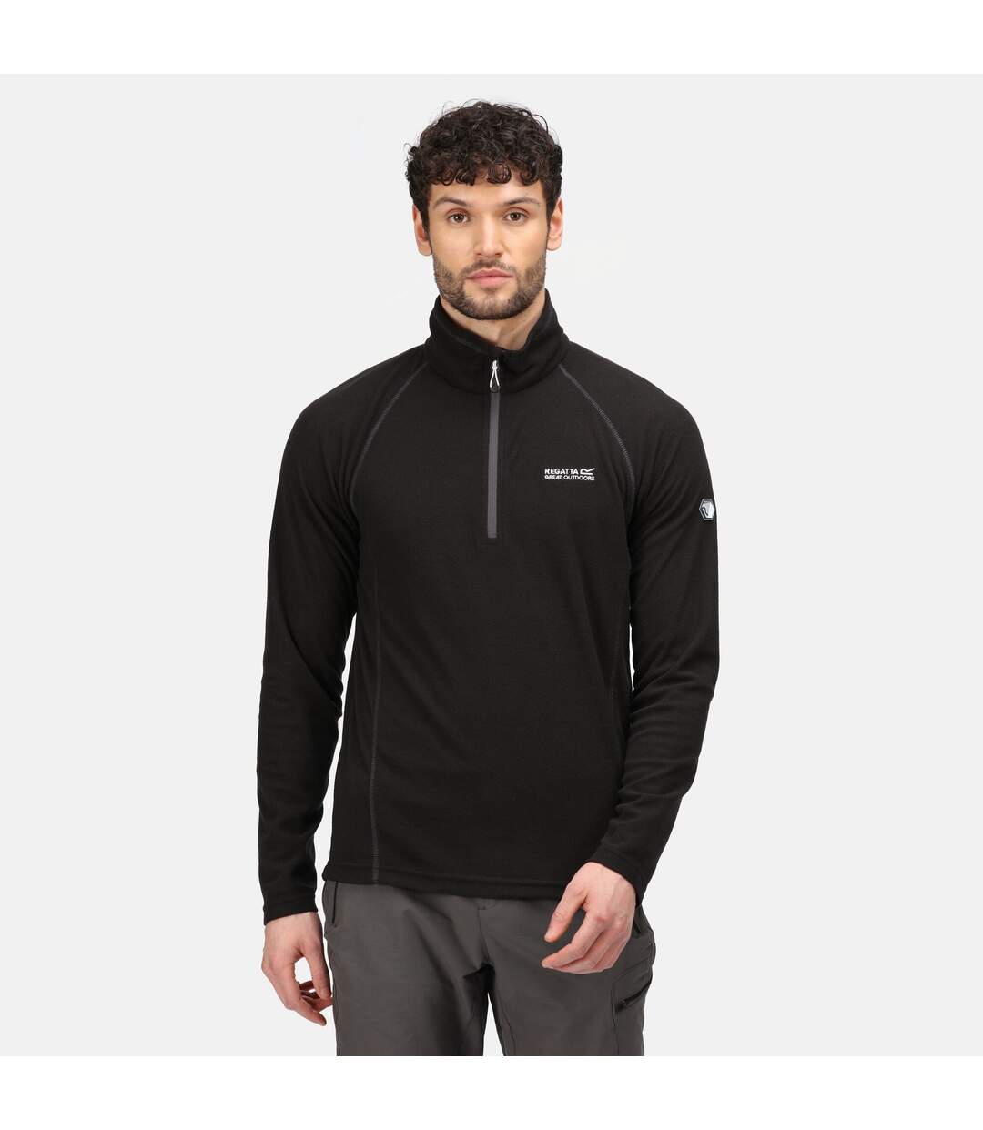 Regatta Great Outdoors Mens Montes Fleece Top (Black)