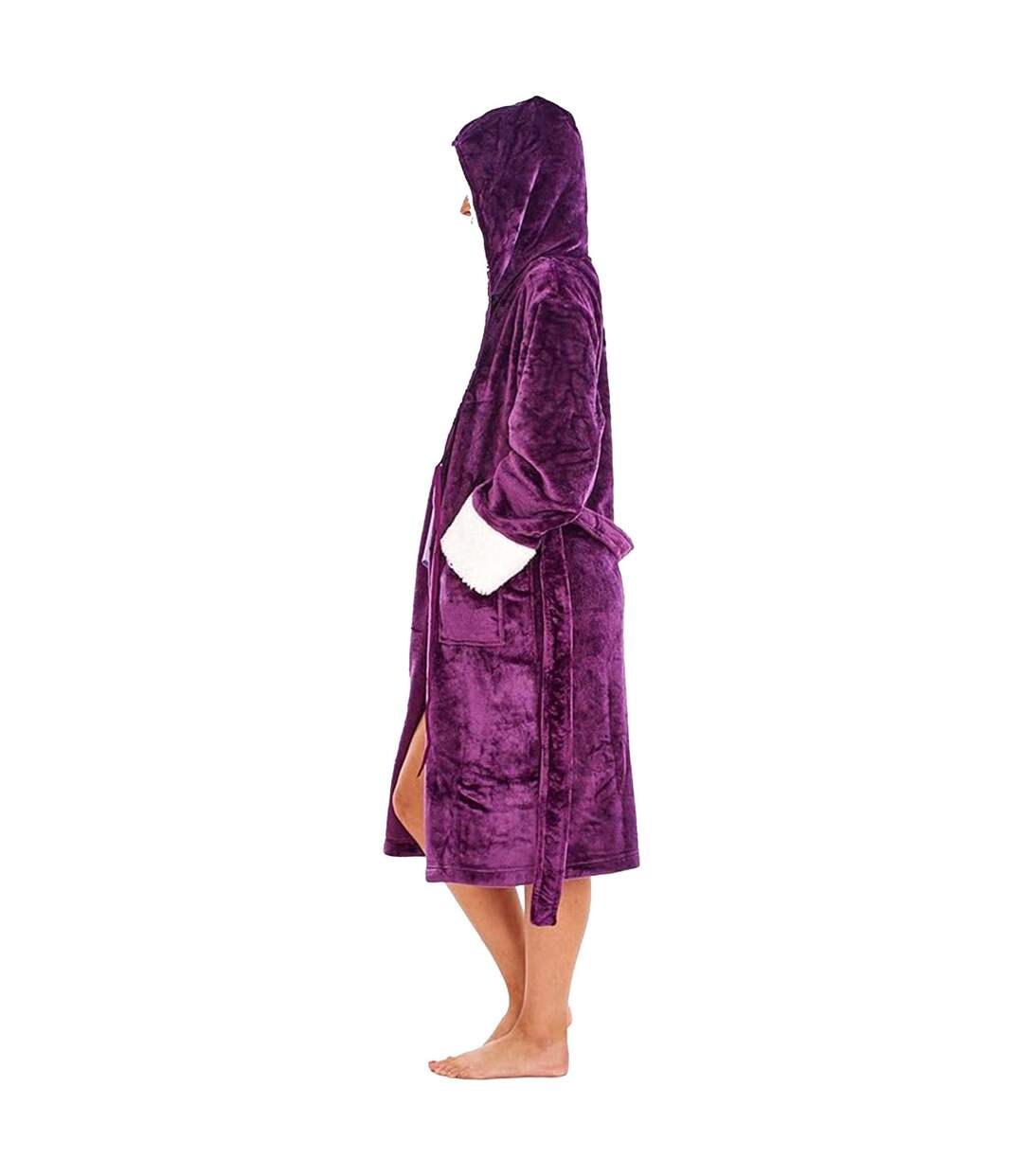 Robe De Chambre Motif/style Scintillant Femme Violet Keanu-3