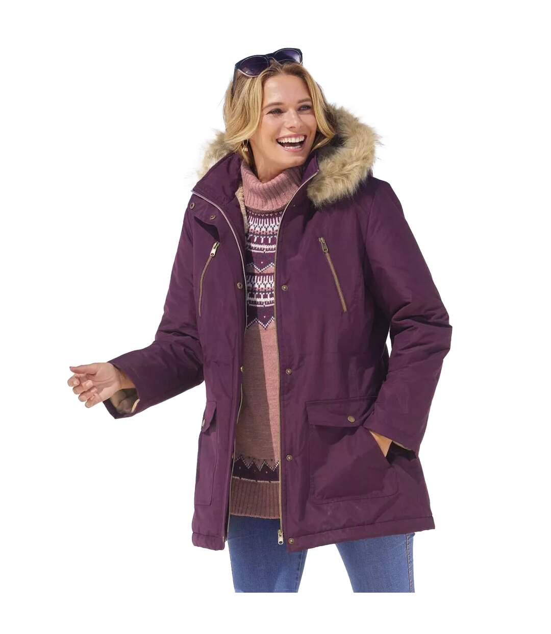 Parka femme prune Atlas For Women-2