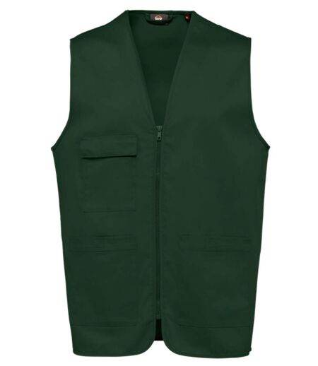 Gilet multipoches léger sans manches - Unisexe - WK608 - vert forêt