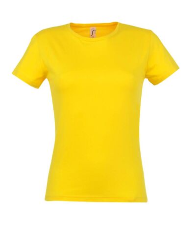 SOLS Womens/Ladies Miss Short Sleeve T-Shirt (Gold) - UTPC289