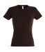 SOLS - T-shirt à manches courtes - Femme (Chocolat) - UTPC289