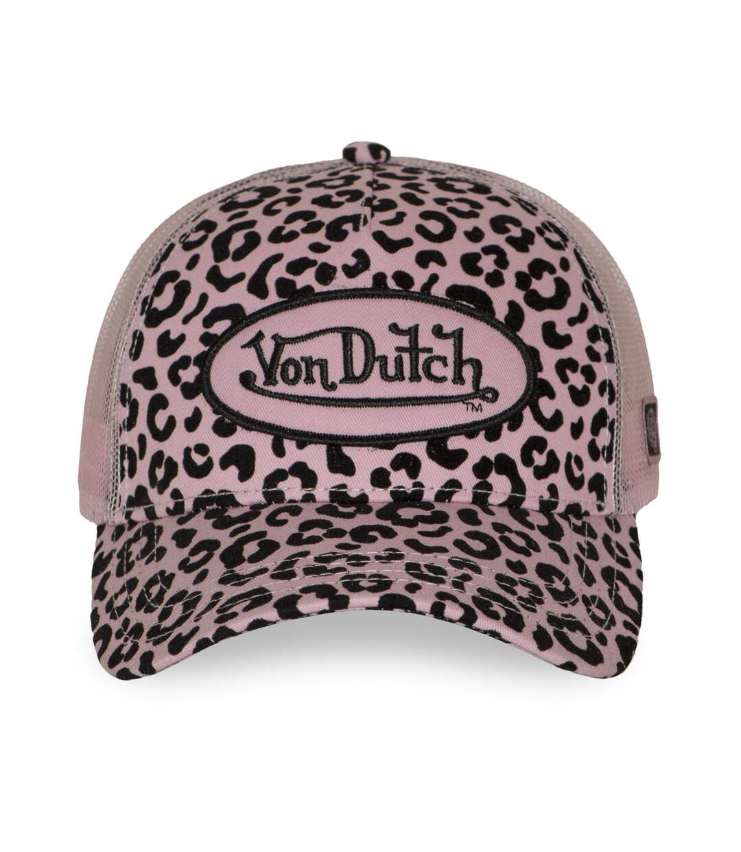 Casquette baseball Velvet avec print et broderie Leopard Rose Vondutch-2
