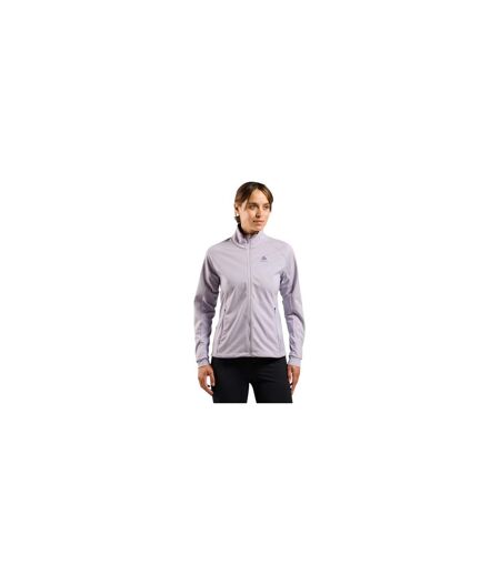 Womens/ladies Brensholmen High-neck Soft Shell Jacket Lilac Odlo