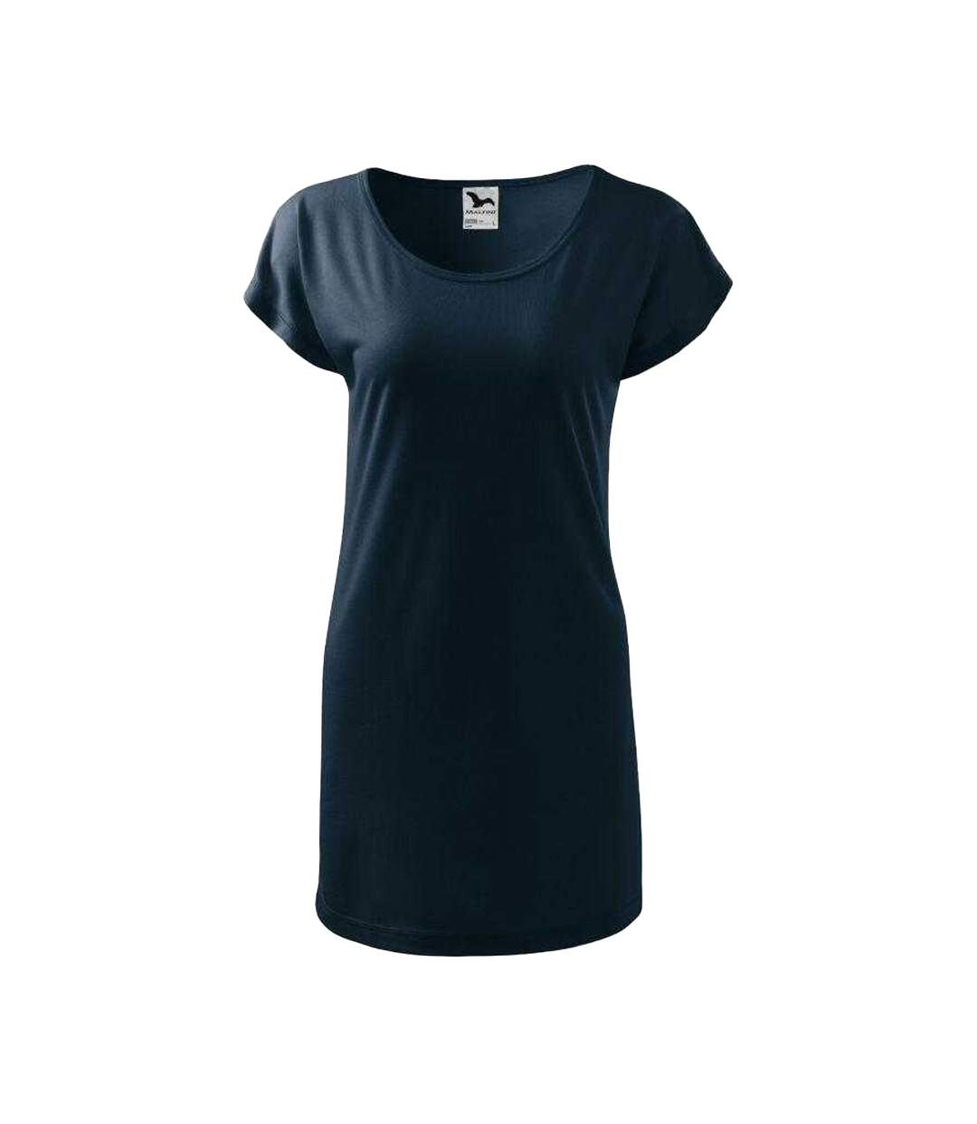 Robe Décontractée Motif/style Uni Love Femme Bleu Marine Malfini-1