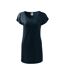 Robe Décontractée Motif/style Uni Love Femme Bleu Marine Malfini-1