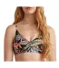 Haut de maillot de bain noir/rose femme o'neill wave-1