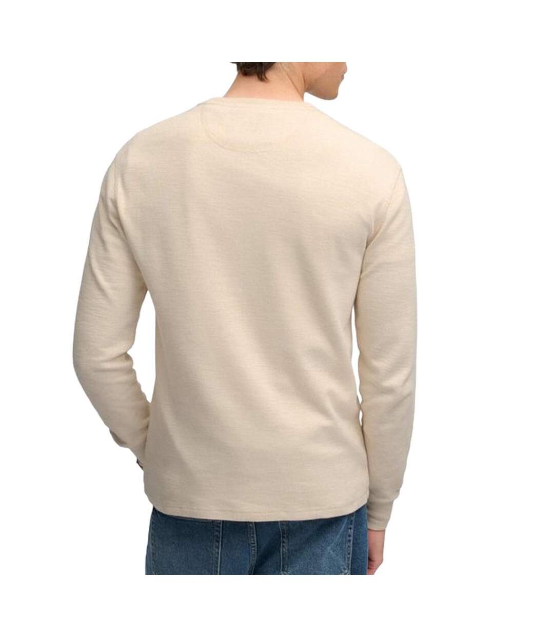 Pull beige homme superdry classic-2
