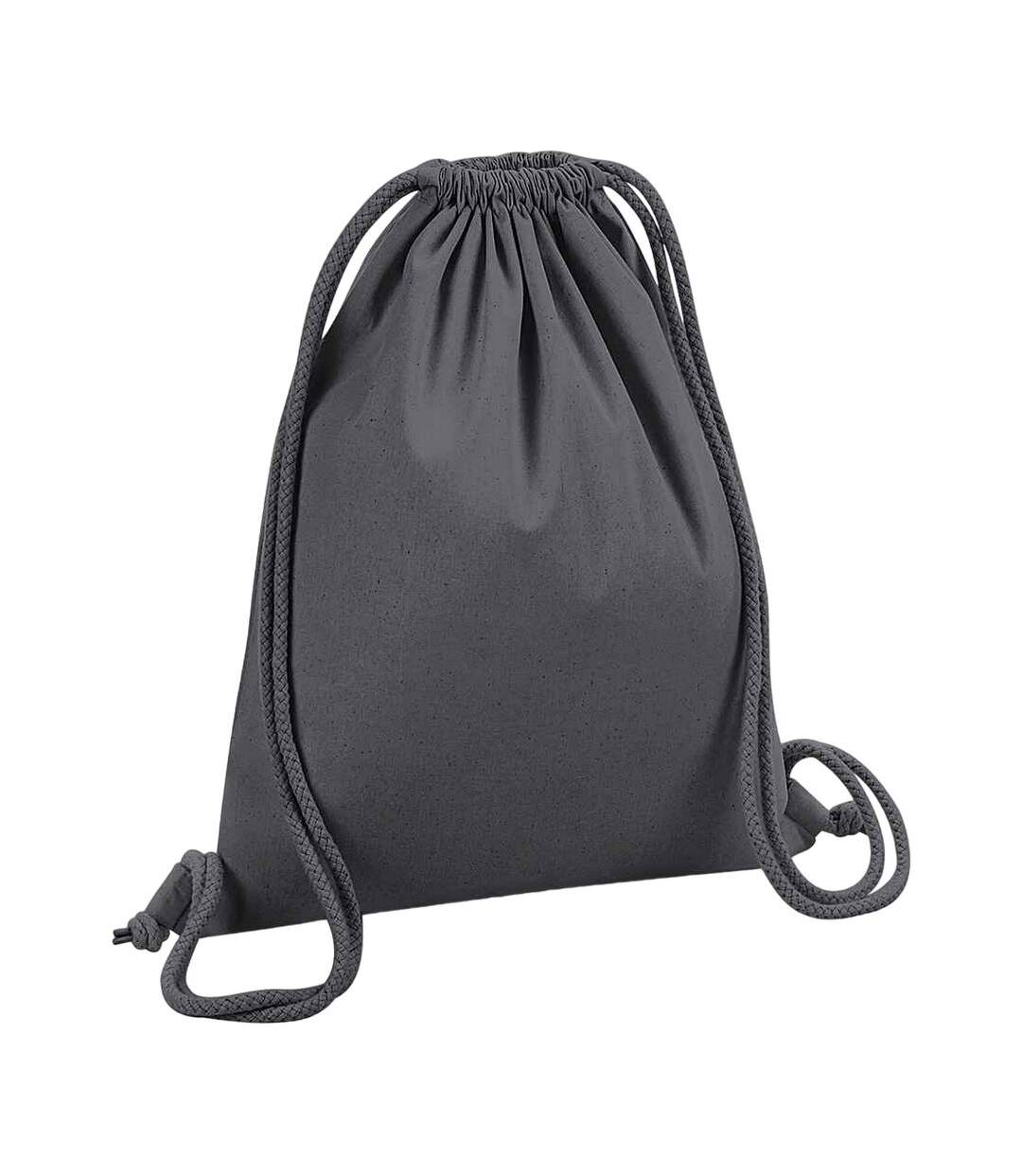 Sac À Cordon Taille Unique Gris Foncé Westford Mill-1