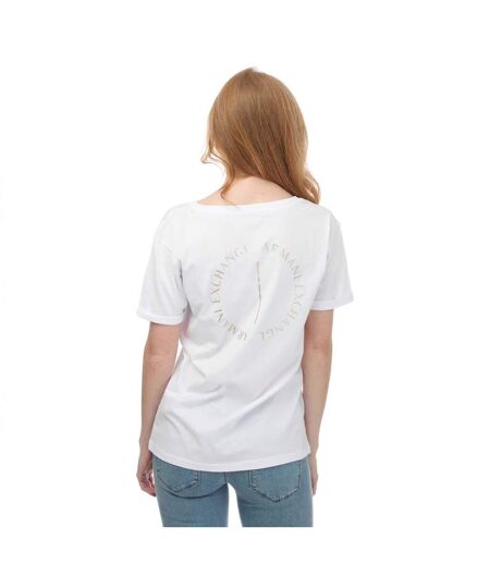 T-shirt femme blanc Armani