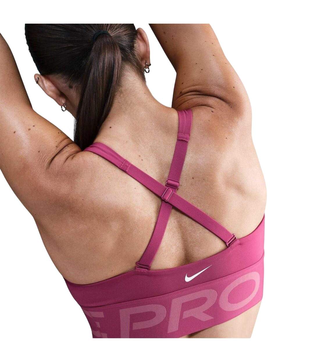 Brassière De Sport Pro Femme Rouge Betterave Nike-3