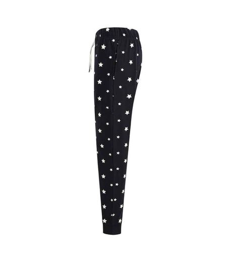 Pantalon De Détente Femme Bleu Marine Blanc SF