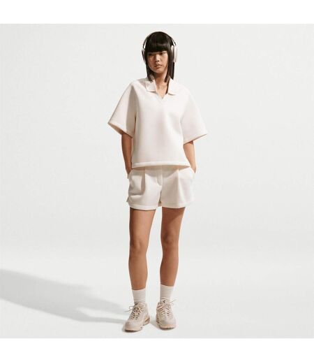 Polo Manches Courtes Femme Blanc Cassé Nike