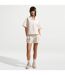 Polo Manches Courtes Femme Blanc Cassé Nike-4